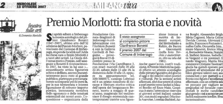 Premio Morlotti: fra storia e novità